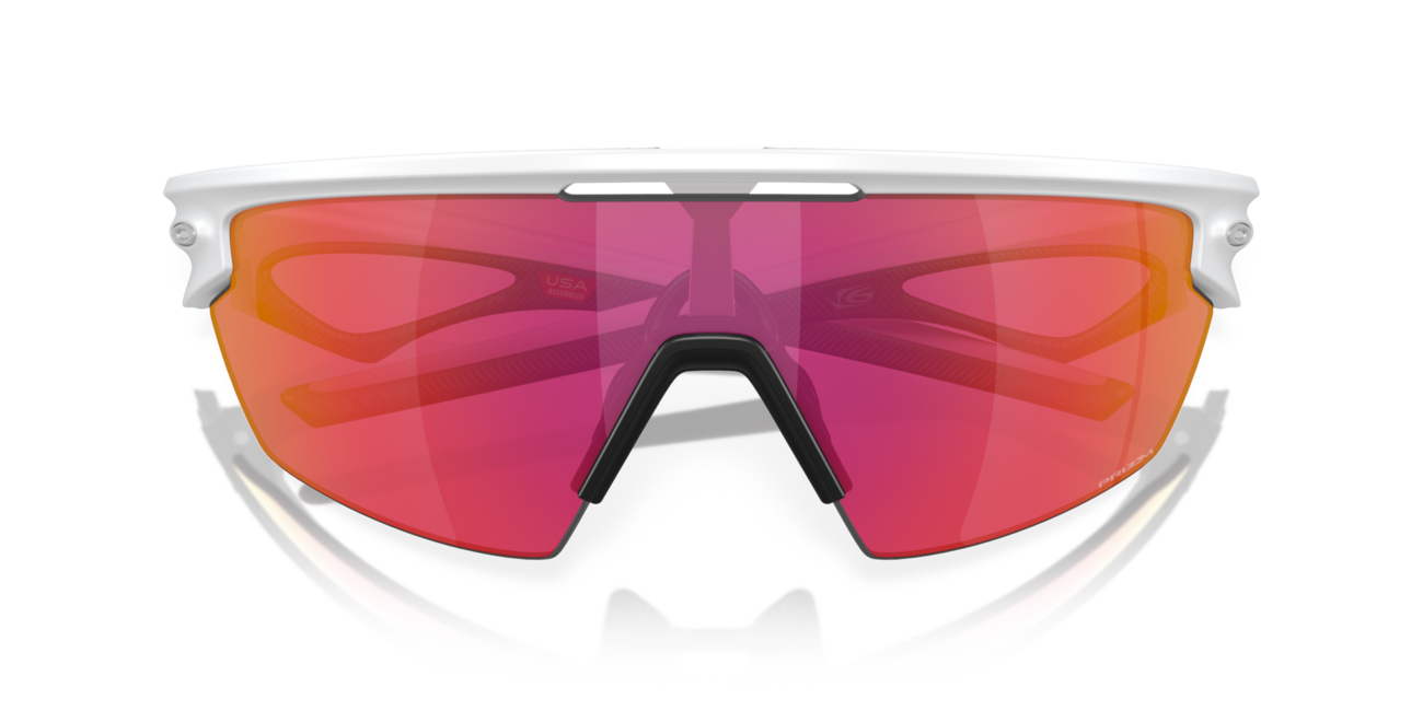Oakley SPHAERA sonnenbrille mit rahmen Matte White und mit dias Prizm Field 36