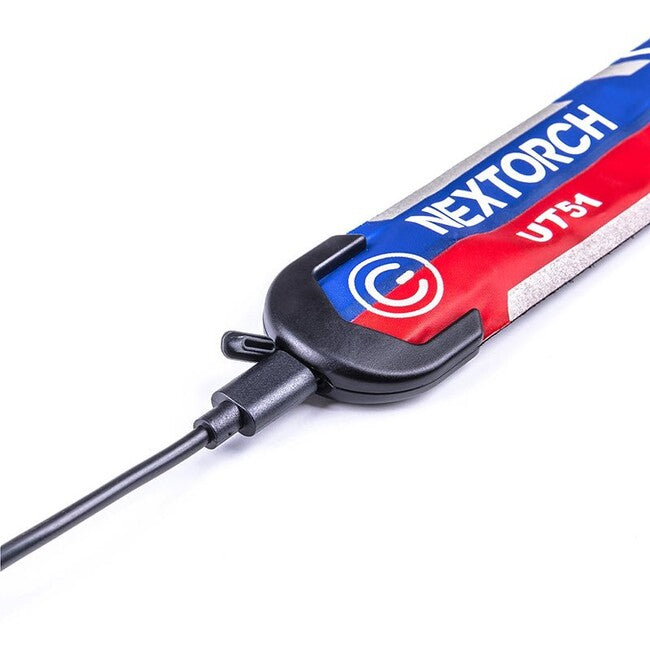 NexTorch® UT51 Ανακλαστική Ζώνη Ασφαλείας με Αναλαμπή, Κόκκινο-Μπλε