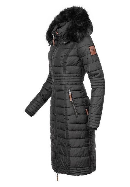Navahoo UMAY damen Steppmantel, schwarz