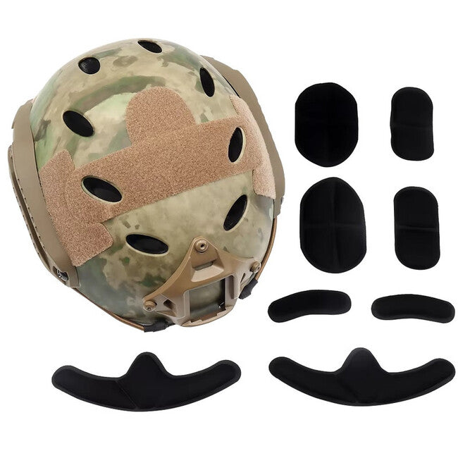 DRAGOWA Tactical Fast PJ Tactical Helmet with Bolt Goggles, CP (uncertified)