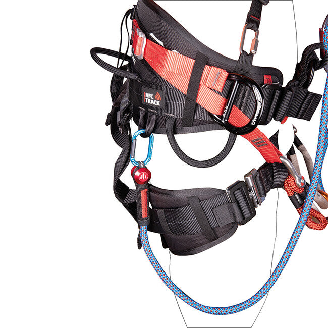 Camp Gyro Lanyard Single positionierungsstamm mit gyro-drehscheibe und hilfszugrolle für baumpfleger und professionelle retter + 2 × 2125 3,5 m