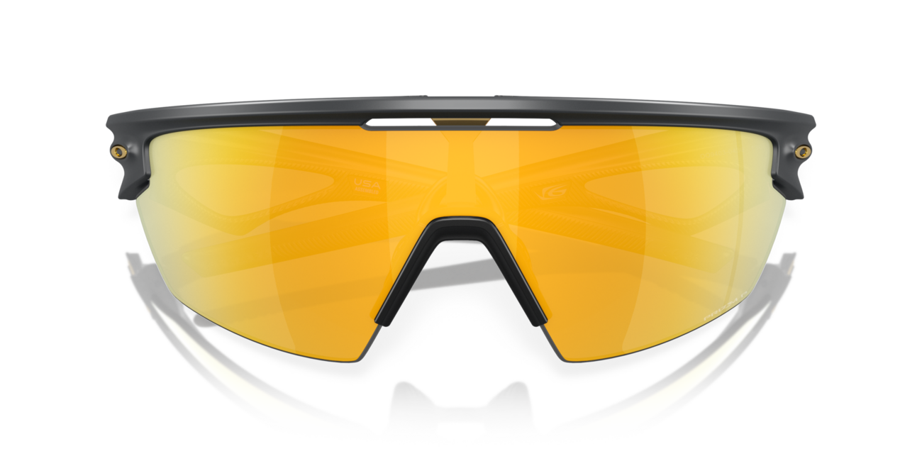 Oakley SPHAERA Sunglasses 36, Matte Carbon Frame, Prizm 24K Polarized Lenses