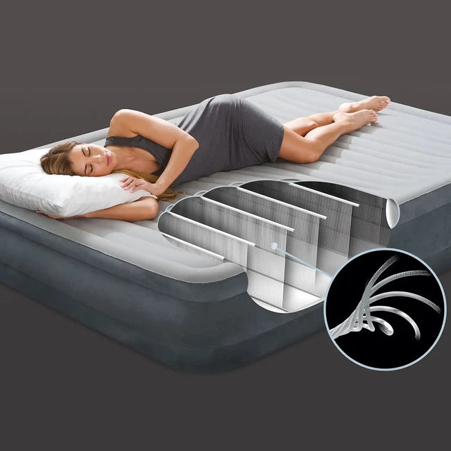 Intex Air Mattress Queen Comfort-Plush Elevated