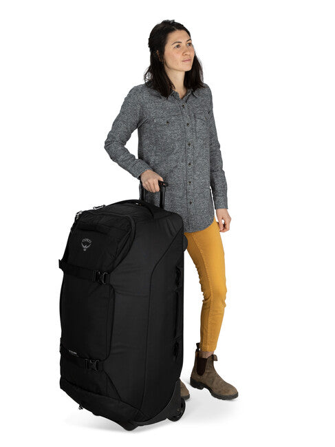 OSPREY Shuttle 130 Travel Rolling Bag, Black