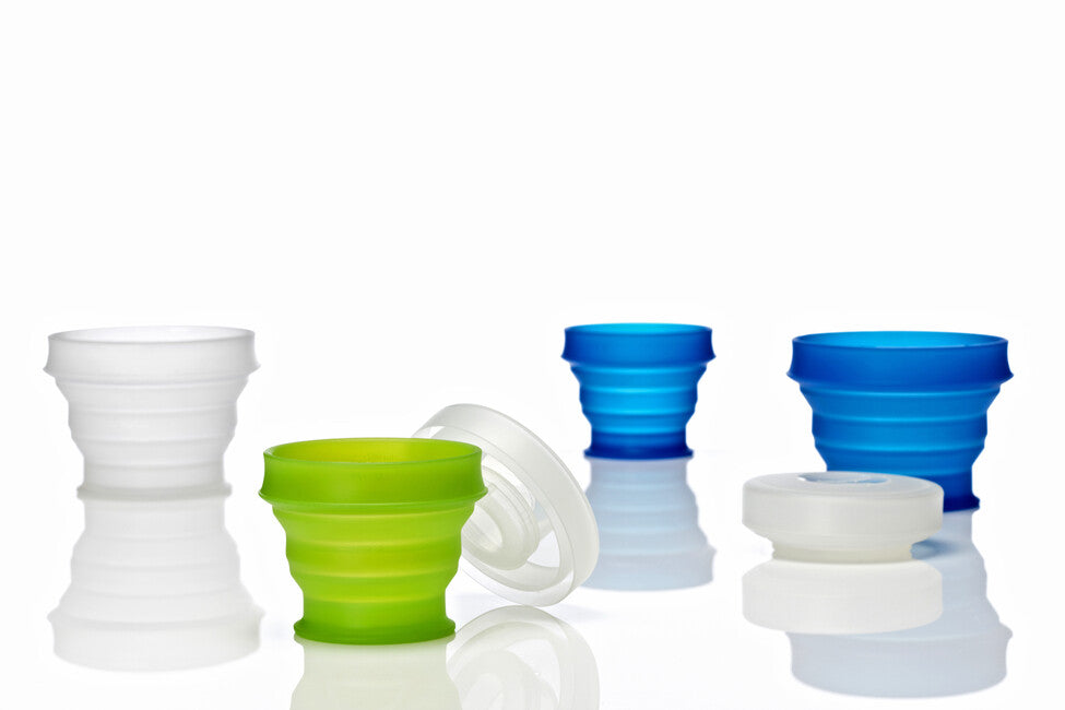 Humangear GoCup faltbarer, hygienischer und verpackbarer reisebecher ' 118 ml blau