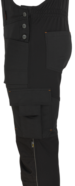 Bennon Erebos Work Bib Overalls, Black