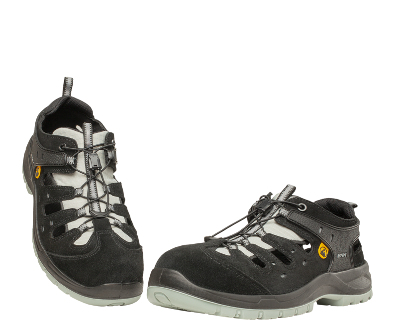 Bennon BOMBIS LITE S1P ESD NM Work Sandals, Grey