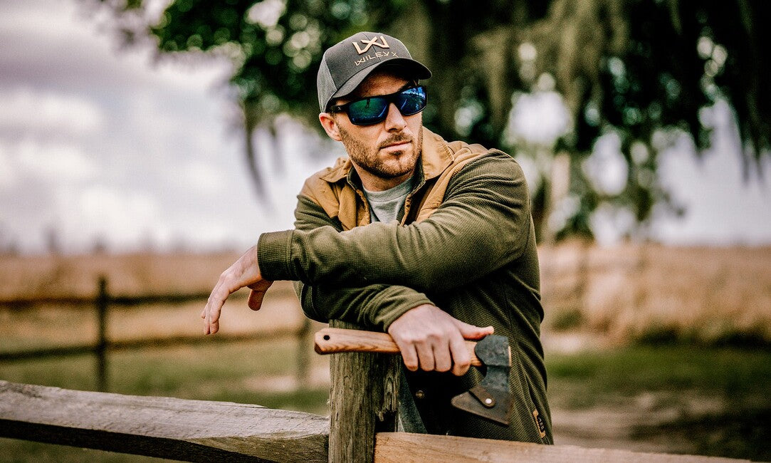 WILEY X Peak Captivate Sonnenbrille Polarized blau verspiegelt, matte black