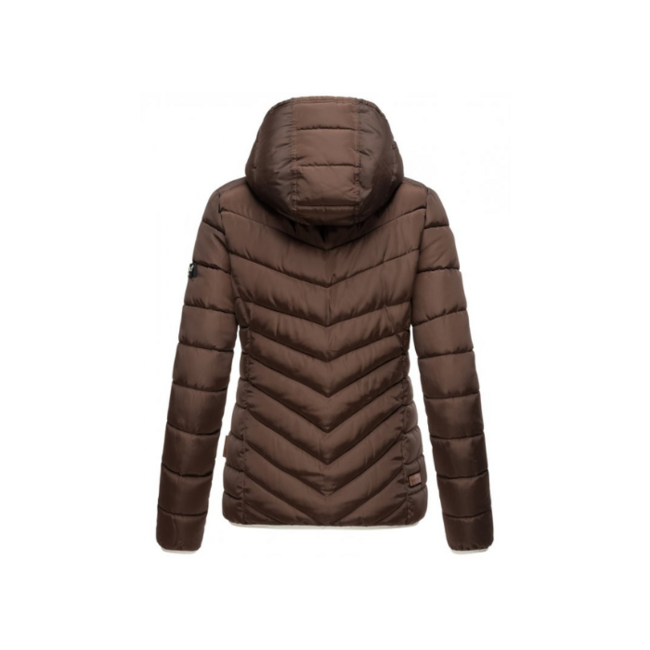 Navahoo ELVA damen Winterjacke mit Kapuze, dark choco