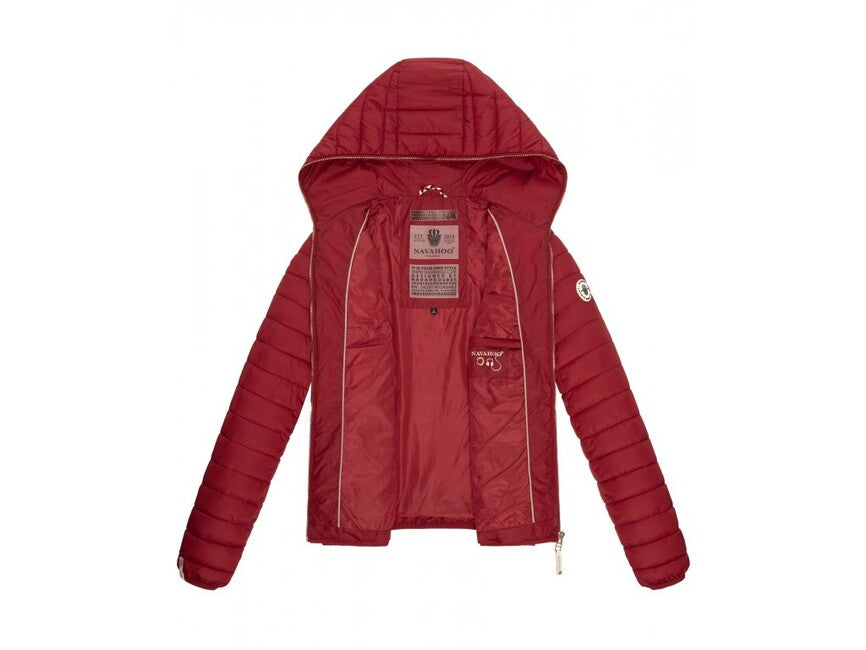 Navahoo Ich Bin Hübsch Jacke mit Kapuze, blood red