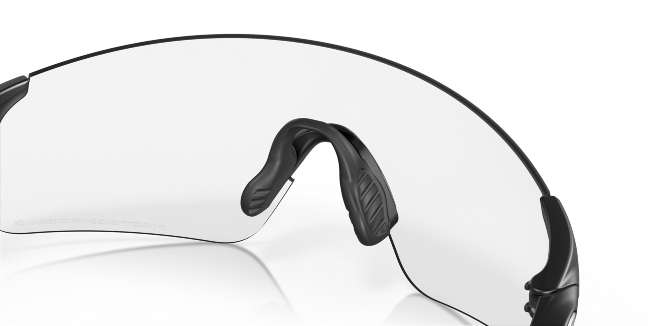 Oakley EVZERO BLADES fotochrome brille mit rahmen matte black und mit dias clear 50% black irid photo