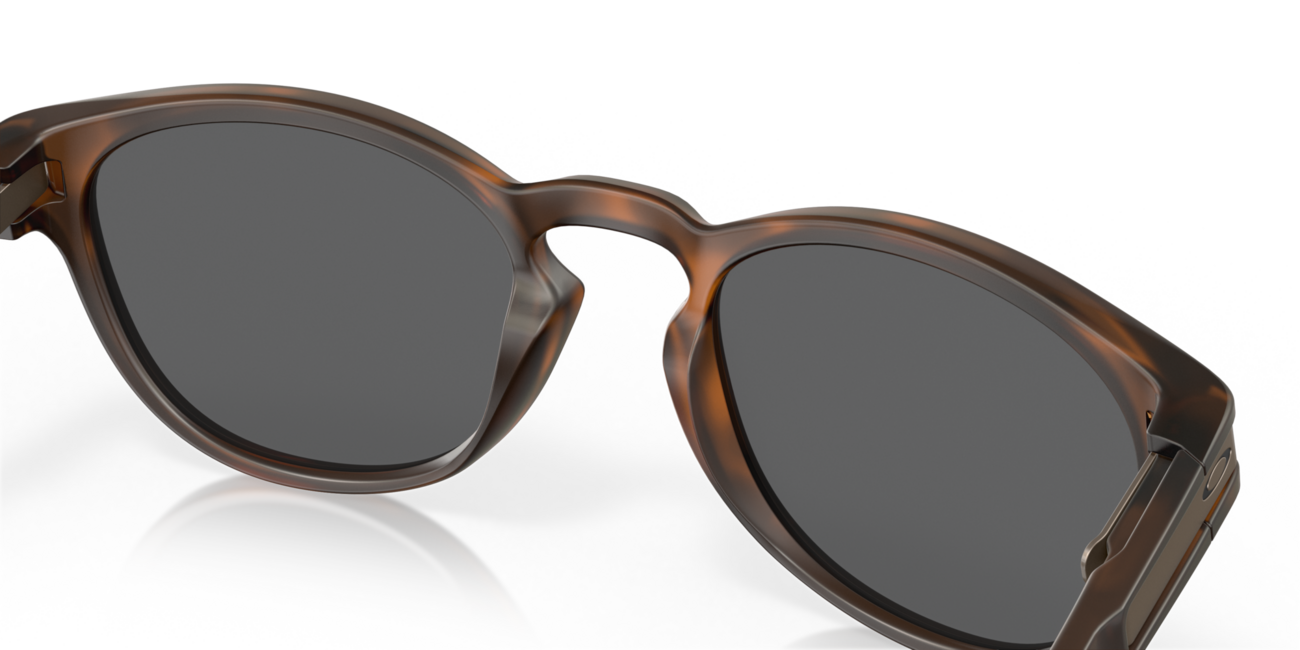 Oakley LATCH Sunglasses, Matte Brown Tortoise Frame, Prizm Black Lenses, 53