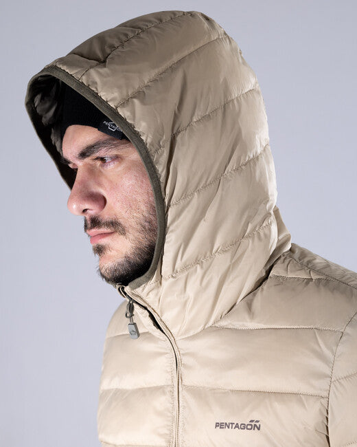 Pentagon Aurora 2.0 herrenjacke mit Kapuze, cinder grey