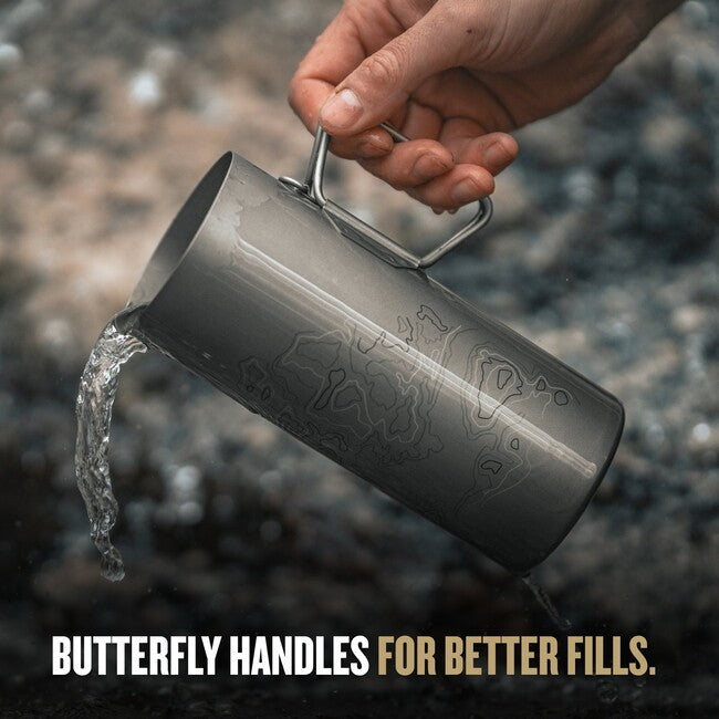 GRAYL GeoPress™ Purifier φιλτραρίσιμο μπουκάλι Titanium + Cook Lid, Olive Drab