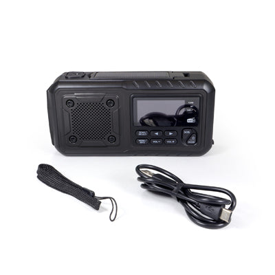 Origin Outdoors Crank Multi Ραδιόφωνο DAB+ 4000 mAh, μαύρο