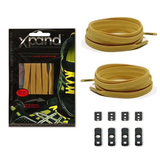 Xpand Elastic šnúrky do topánok, zlaté