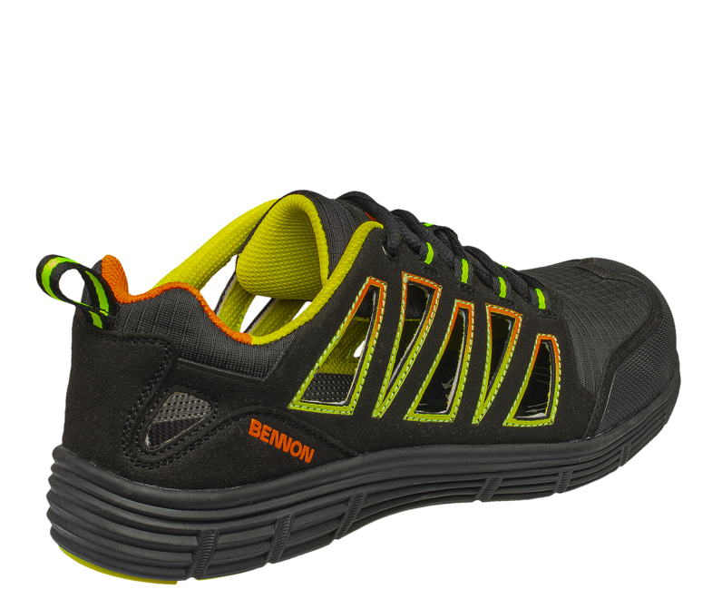BENNON REBEL S1P ESD Low Sports Shoes, Green