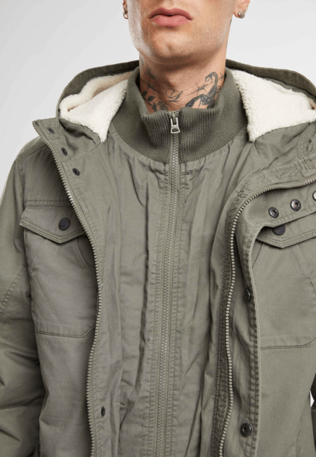 Brandit Men's Meadow Jacket, Olive