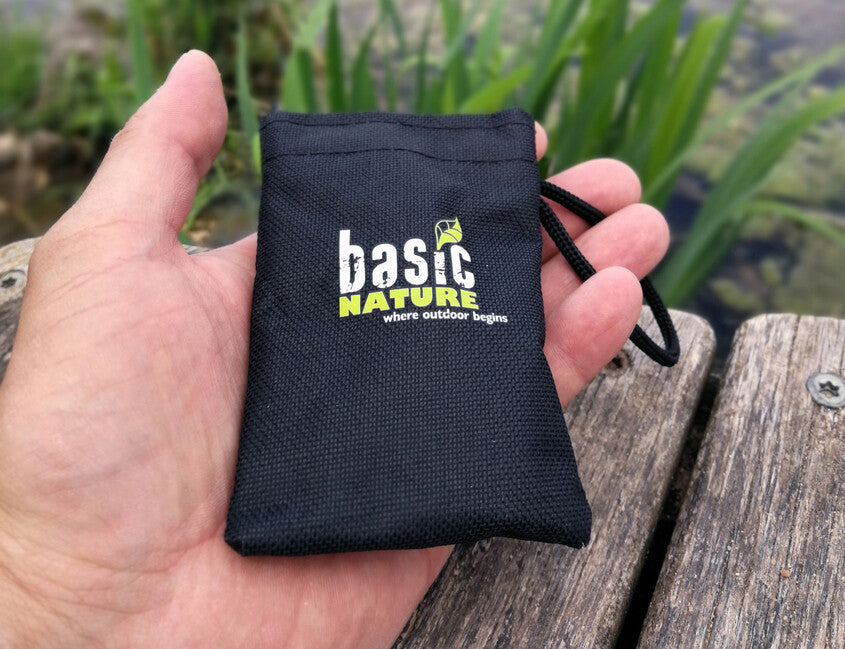 BasicNature MiniTrek Σύνολο Πτυσσόμενων Κουταλιών από Ανοξείδωτο Χάλυβα με Τσάντα Νάιλον