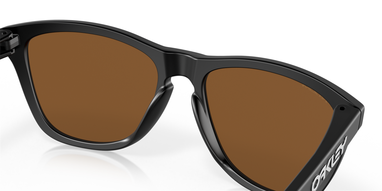 Oakley FROGSKINS Sunglasses, Matte Black Frame, Prizm Violet Lenses, 55
