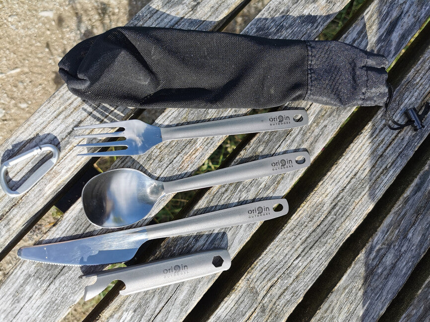 Origin Outdoors Σετ Μαχαιροπήρουνων Τιτανίου Γερμανικού Στρατού
