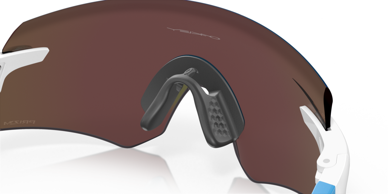 Oakley ENCODER Sunglasses, Polished White, Prizm Sapphire