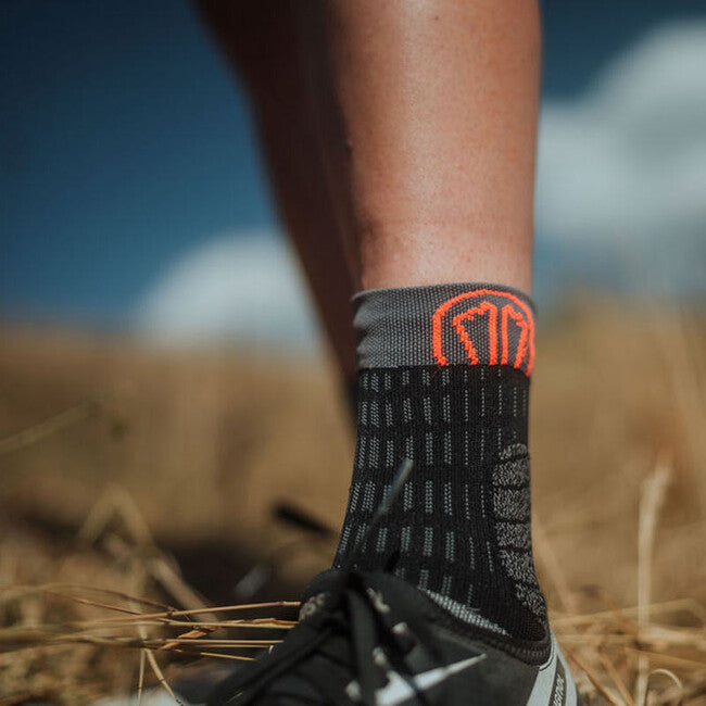 Sidas T-Free Trail Socks, Black/Grey