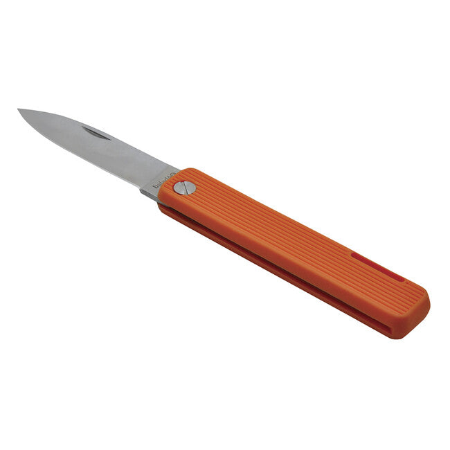 Baladeo ECO352 Papagayo Pocket Knife, 7.5cm Blade, 420 Steel, Orange TPE Handle