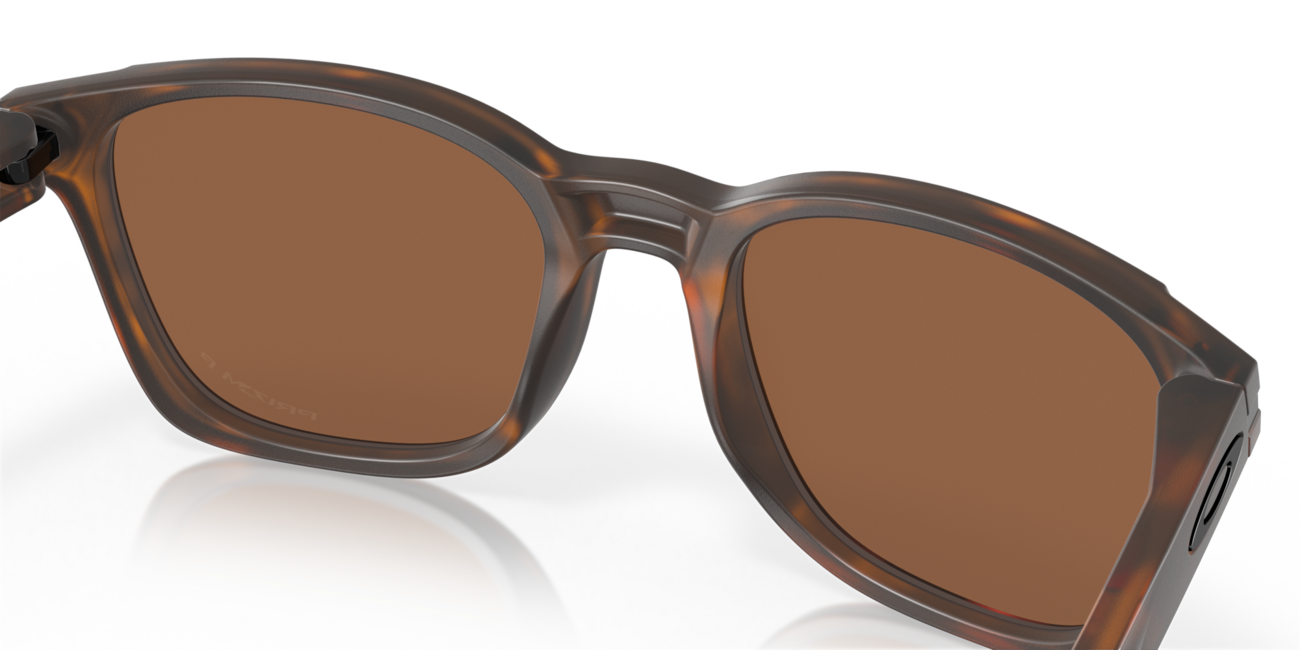 Oakley OJECTOR Sunglasses, Matte Brown Tortoise Frame, Prizm Tungsten Polarized Lenses, 55