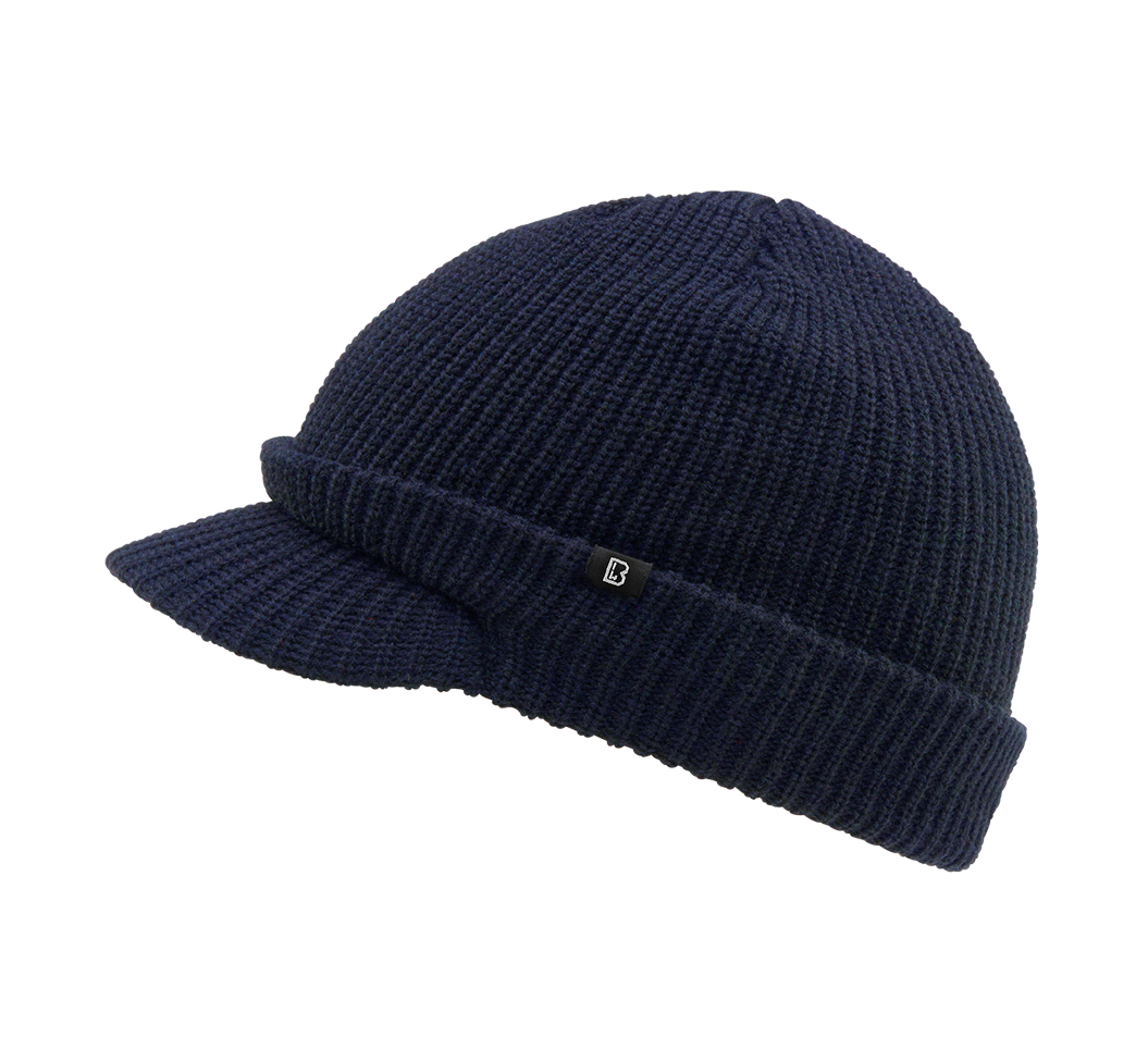 Brandit Shield Cap pletená čiapka so šiltom, navy