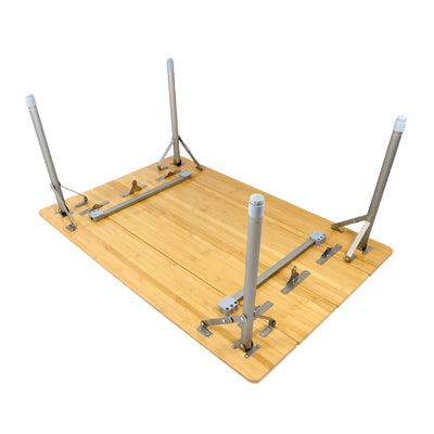 BasicNature Bamboo Folding Table 100 x 65 cm