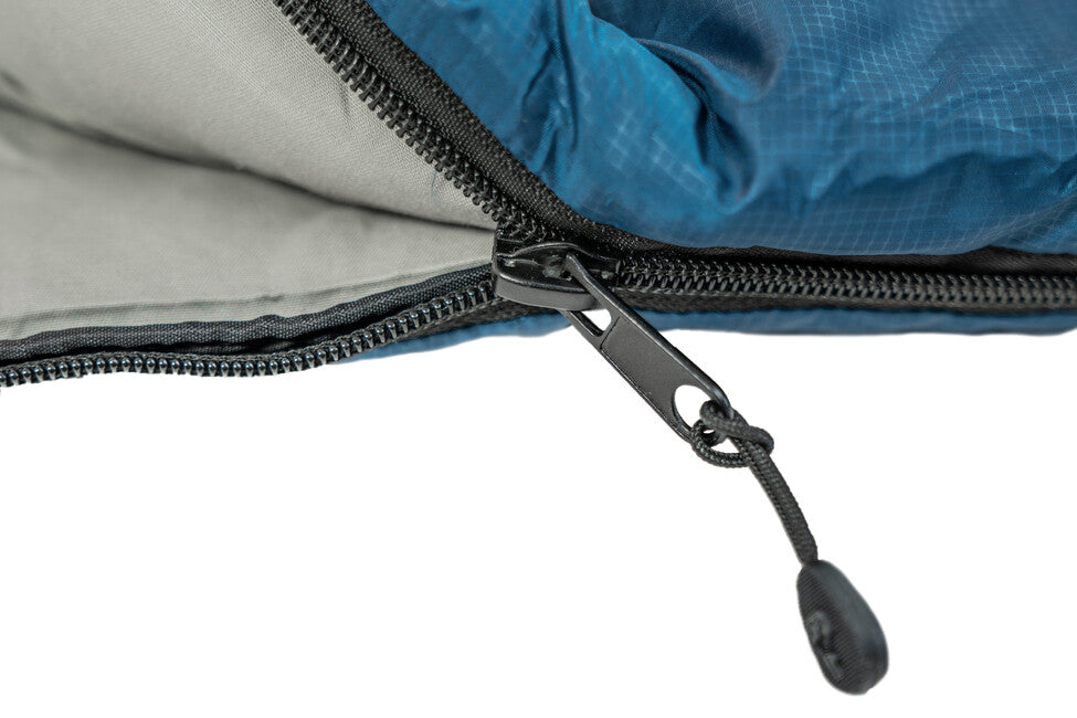 Grüezi-Bag Cotton Comfort Grueezi Schlafsack tief kornblumenblau rechts