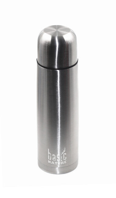 BasicNature Vacuum Thermos 1.0 L Stainless Steel