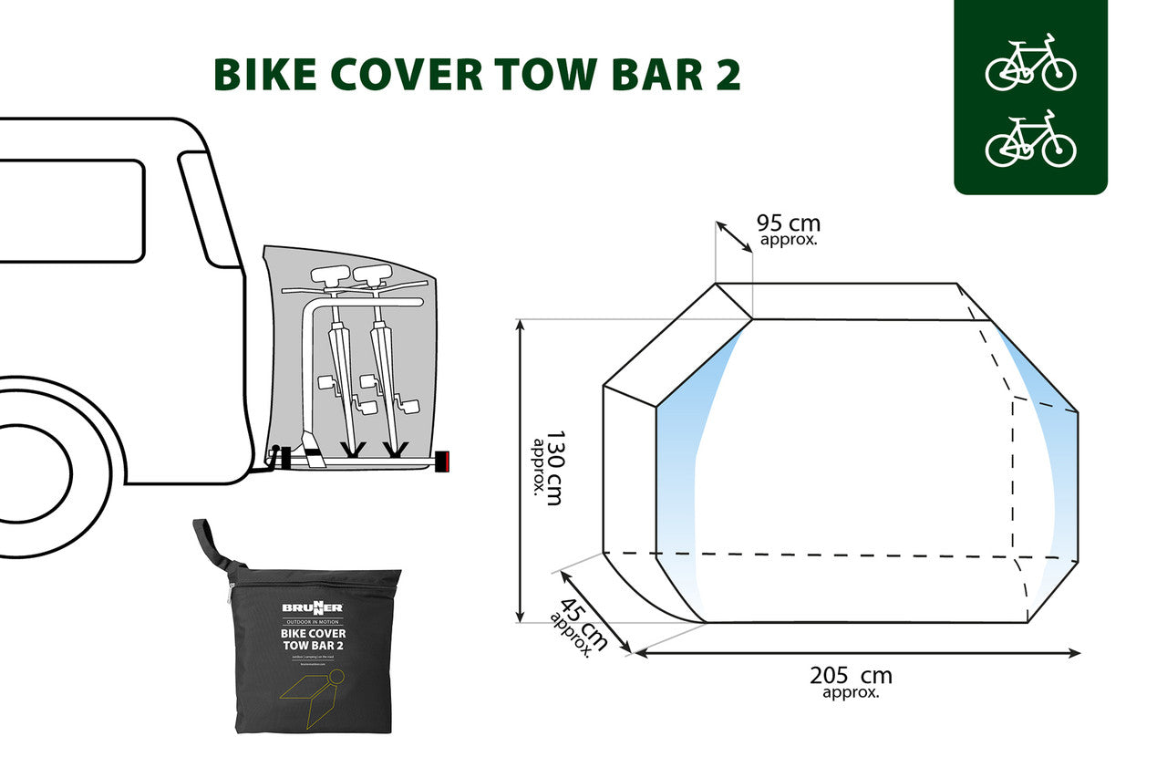 Brunner Hitch Bike Cover 3/4
