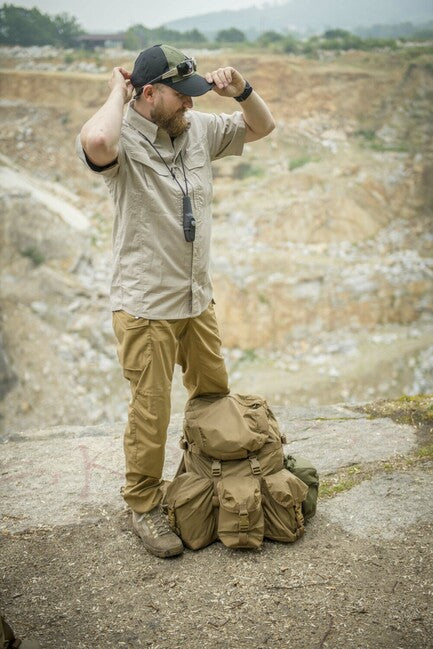 Helikon-Tex Defender Mk2 hemd mit kurzen Ärmeln - PolyCotton Ripstop - beige