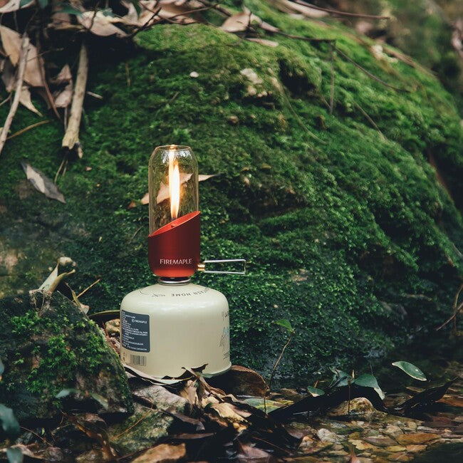 Fire Maple Gas Lantern with Borosilicate Glass, Red