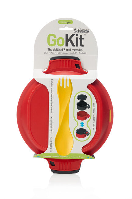 Humangear GoKit Mess Kit Charcoal-Red Deluxe