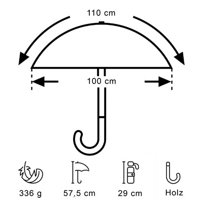 EuroSchirm Light Trek ECO Umbrella, Anthracite
