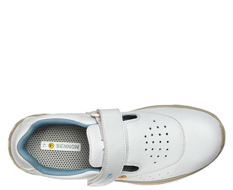 Bennon Work Sandals White S1 ESD