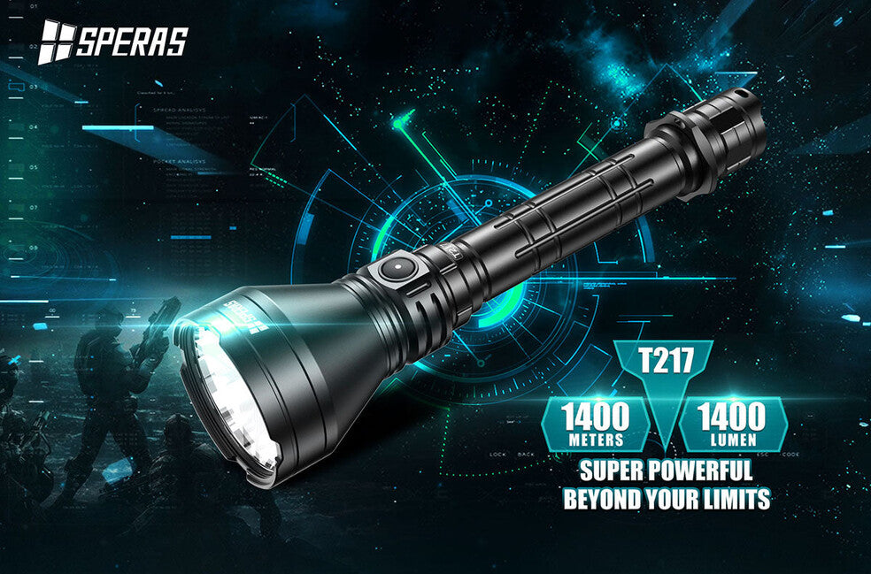 Speras T217 Hunting Flashlight 1400LM 1400M