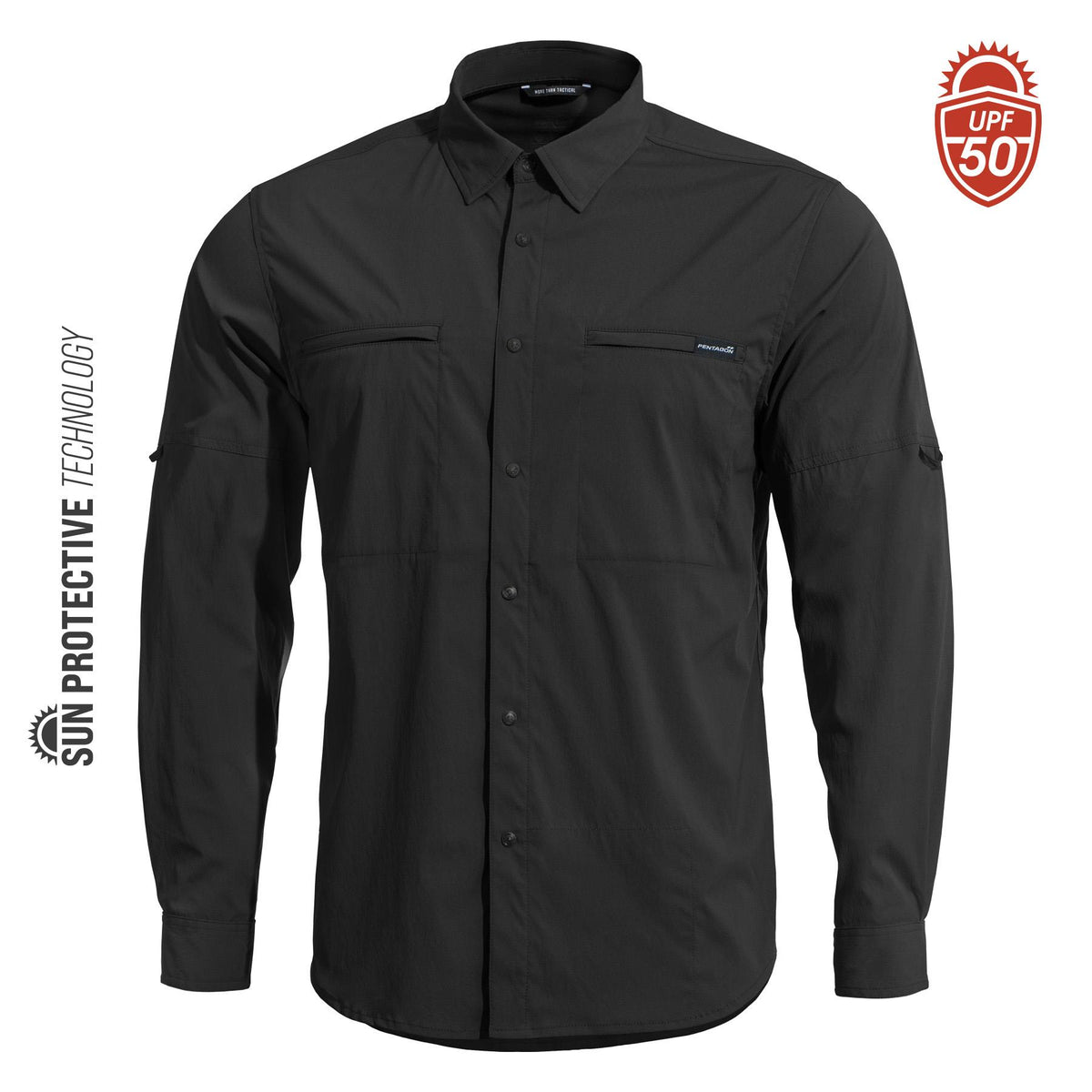 Pentagon Hemd Wayne Sunproof, schwarz