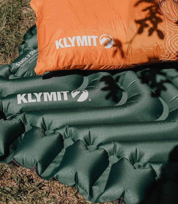 Klymit Static V Short napihljiva podloga za spanje, zelena