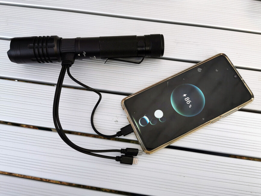Origin Outdoors Powerbank LED-taschenlampe 1000 Lumen