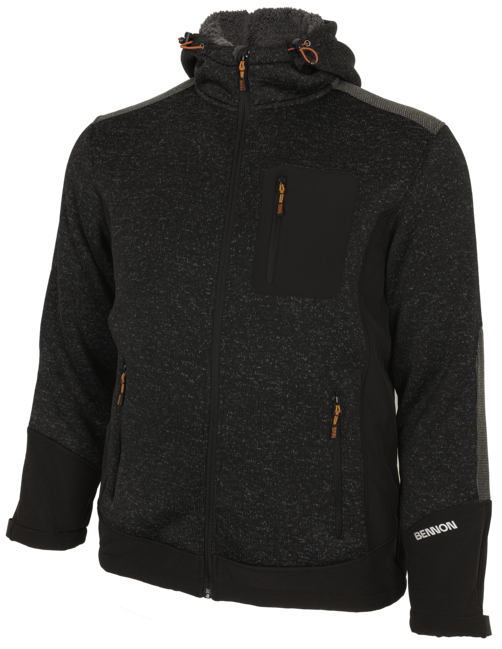BENNON Sweatshirt NORTOS, grau/schwarz