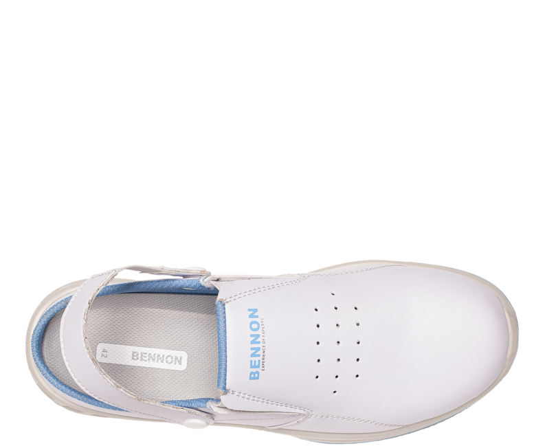Bennon Work Shoes WHITE OB Slipper