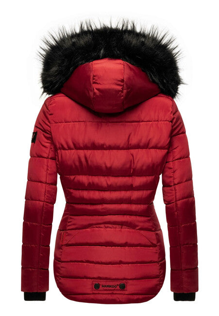 Marikoo Lotusblute damen-winterjacke, blood red