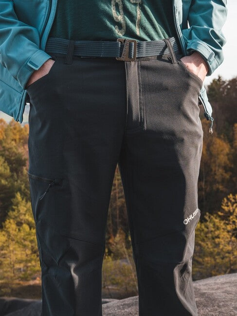 HUSKY Kavia Παντελόνι Softshell ανδρικό, μαύρο