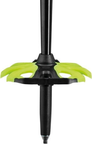 LEKI Sherpa FX.One Carbon Trekking Poles, Natural Carbon-Neon Yellow-White