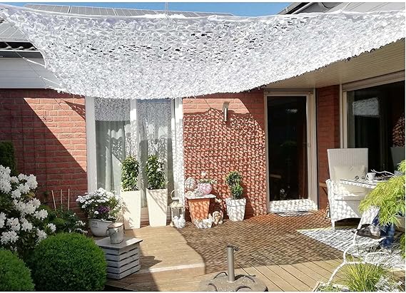 WARAGOD Chameleon Tarnnetz Muster White 2x3m