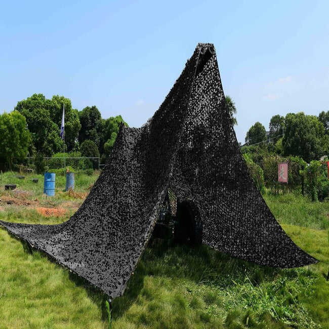 WARAGOD Chameleon Tarnnetz 3x6m, schwarz
